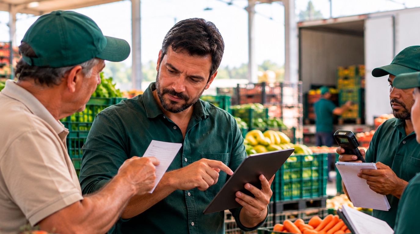 Cada cliente pede de um jeito no atacado de hortifruti, mas o pedido precisa chegar no sistema de um só
